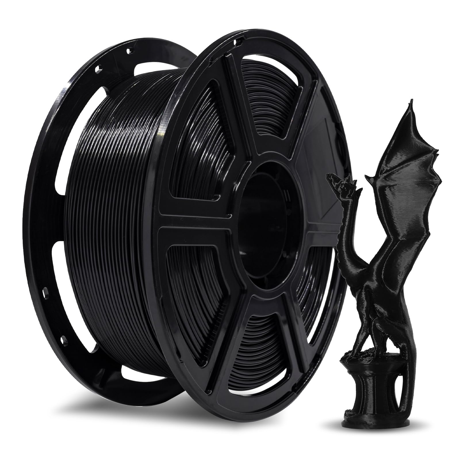 FLASHFORGE High Speed PLA Filament, 2.2lbs/Spool Black (Pack of 1)