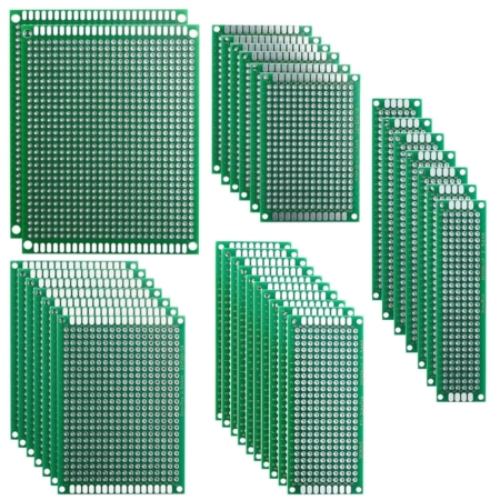 ELEGOO 32 Pcs Double Sided PCB Board Prototype Kit